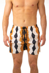BOXER MOLLA UOMO  BIANCO CLASSIC KURKUMABROWN TOOCO